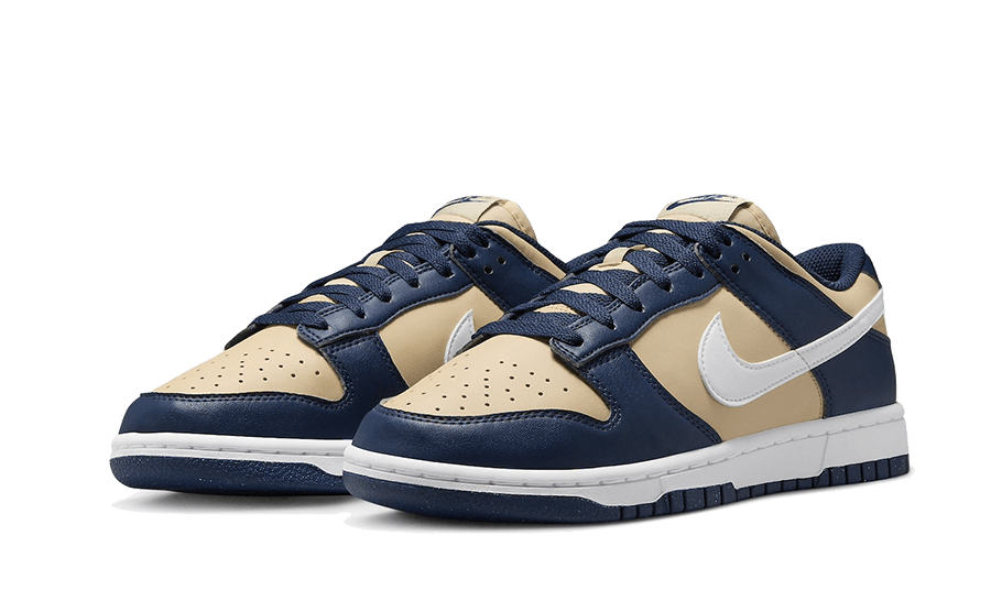 Overkicks - Nike Dunk Low Next Nature Midnight Navy Gold (DD1873-401) - vista trasera