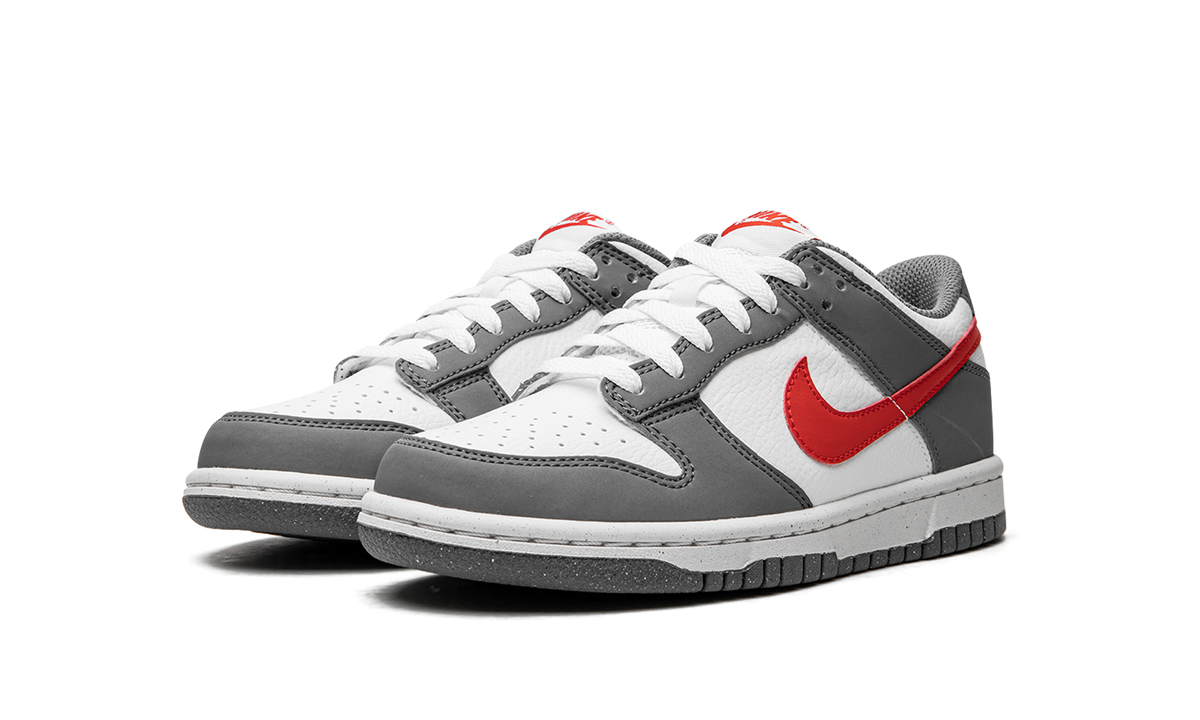 Overkicks - Nike Dunk Low Next Nature Smoke Grey Light Crimson (FB8038-001) - vista trasera