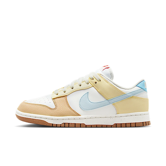 Overkicks - Nike Dunk Low Next Nature Soft Yellow Alabaster (FZ4347-100) - vista lateral