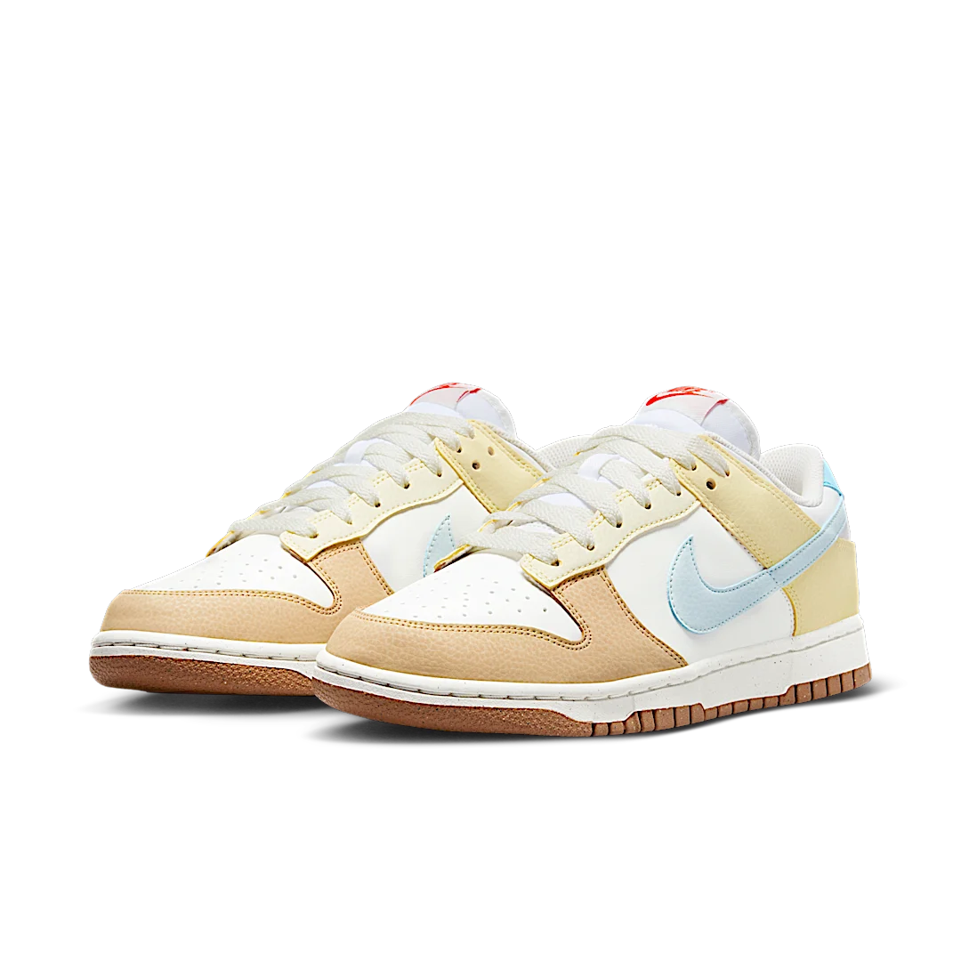 Overkicks - Nike Dunk Low Next Nature Soft Yellow Alabaster (FZ4347-100) - vista trasera
