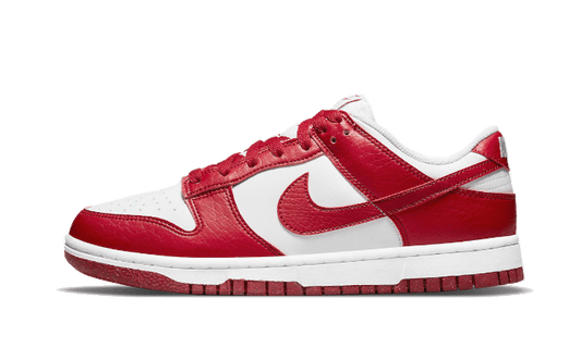Overkicks - Nike Dunk Low Next Nature White Gym Red (DN1431-101) - vista lateral