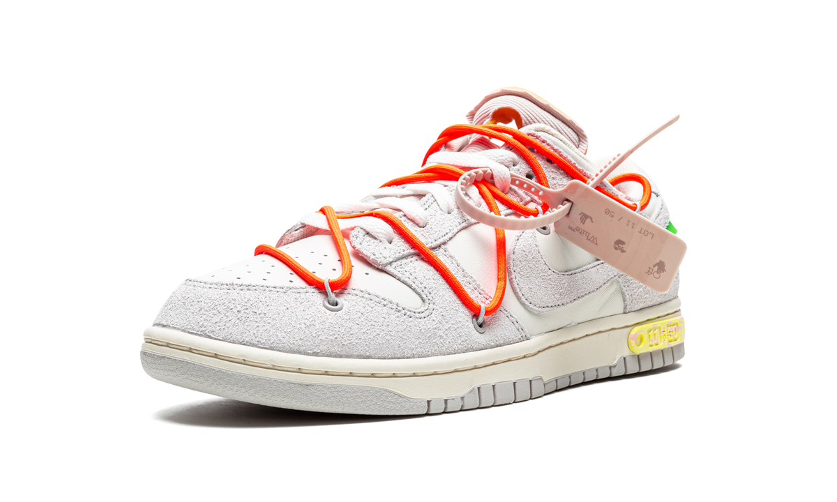 Overkicks - Nike Dunk Low Off-White Lot 11 (DJ0950-108) - detalle suela