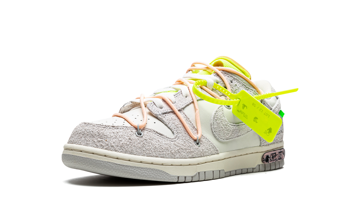 Overkicks - Nike Dunk Low Off-White Lot 12 (DJ0950-100) - detalle suela