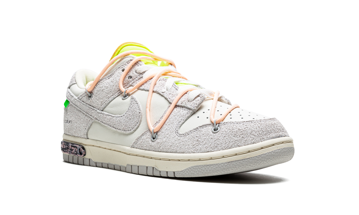 Overkicks - Nike Dunk Low Off-White Lot 12 (DJ0950-100) - detalle lateral interior