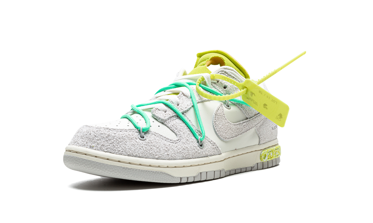 Overkicks - Nike Dunk Low Off-White Lot 14 (DJ0950-106) - detalle suela