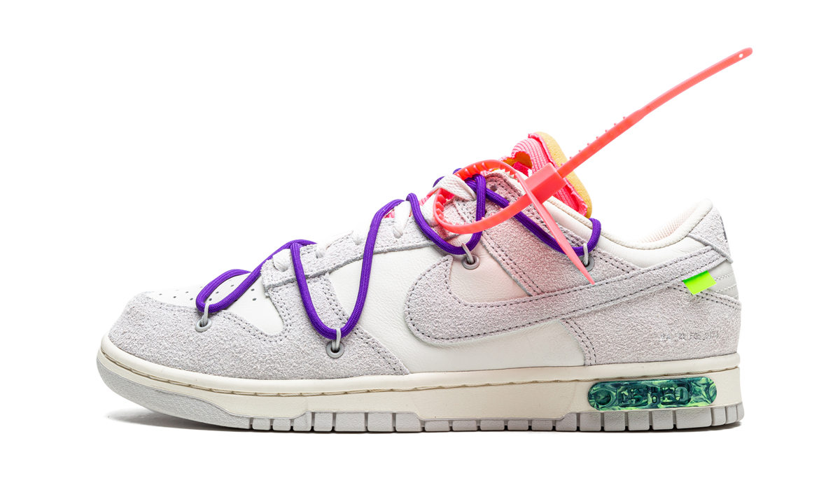 Overkicks - Nike Dunk Low Off-White Lot 15 (DJ0950-101) - vista lateral