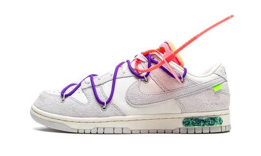 Overkicks - Nike Dunk Low Off-White Lot 15 (DJ0950-101) - vista lateral