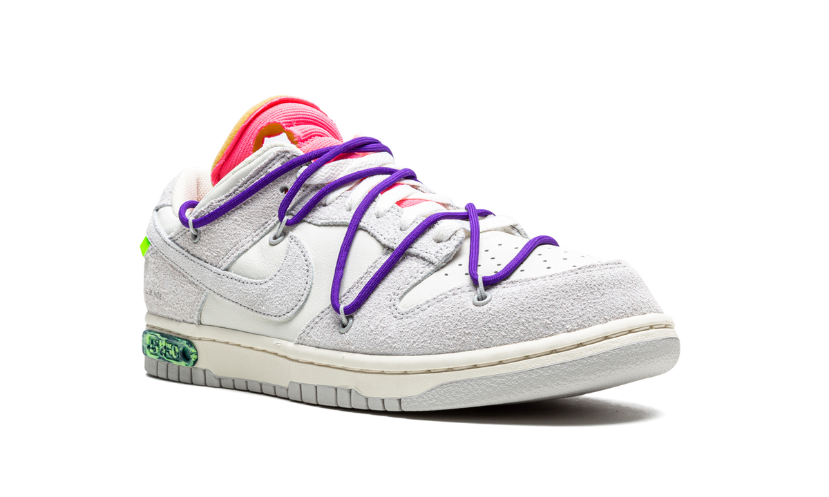 Overkicks - Nike Dunk Low Off-White Lot 15 (DJ0950-101) - detalle lateral interior