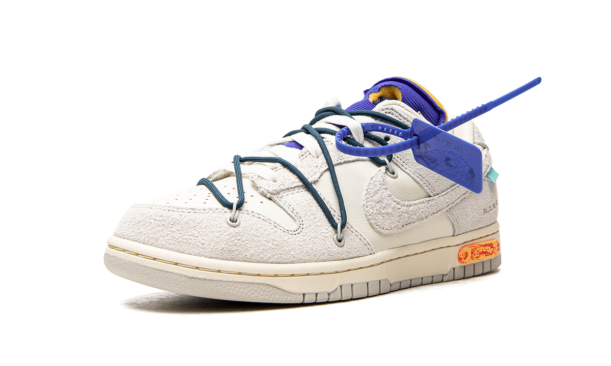 Overkicks - Nike Dunk Low Off-White Lot 16 (DJ0950-111) - detalle suela