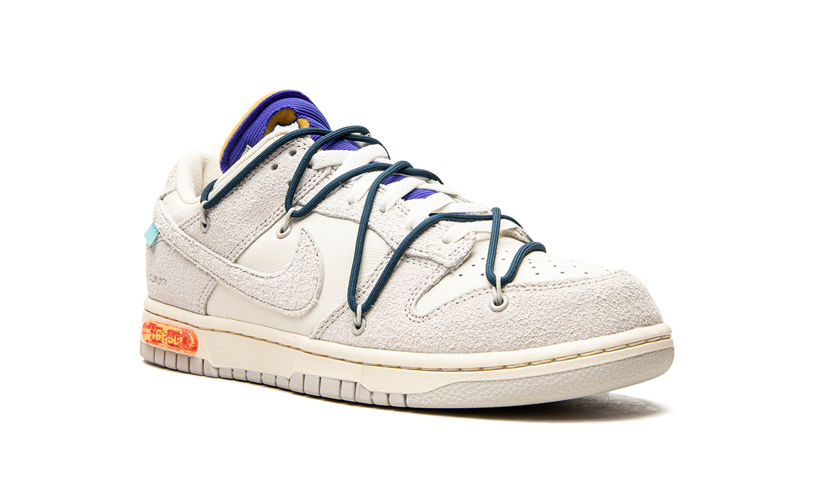 Overkicks - Nike Dunk Low Off-White Lot 16 (DJ0950-111) - detalle lateral interior