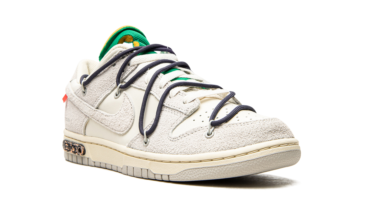 Overkicks - Nike Dunk Low Off-White Lot 20 (DJ0950-115) - detalle lateral interior