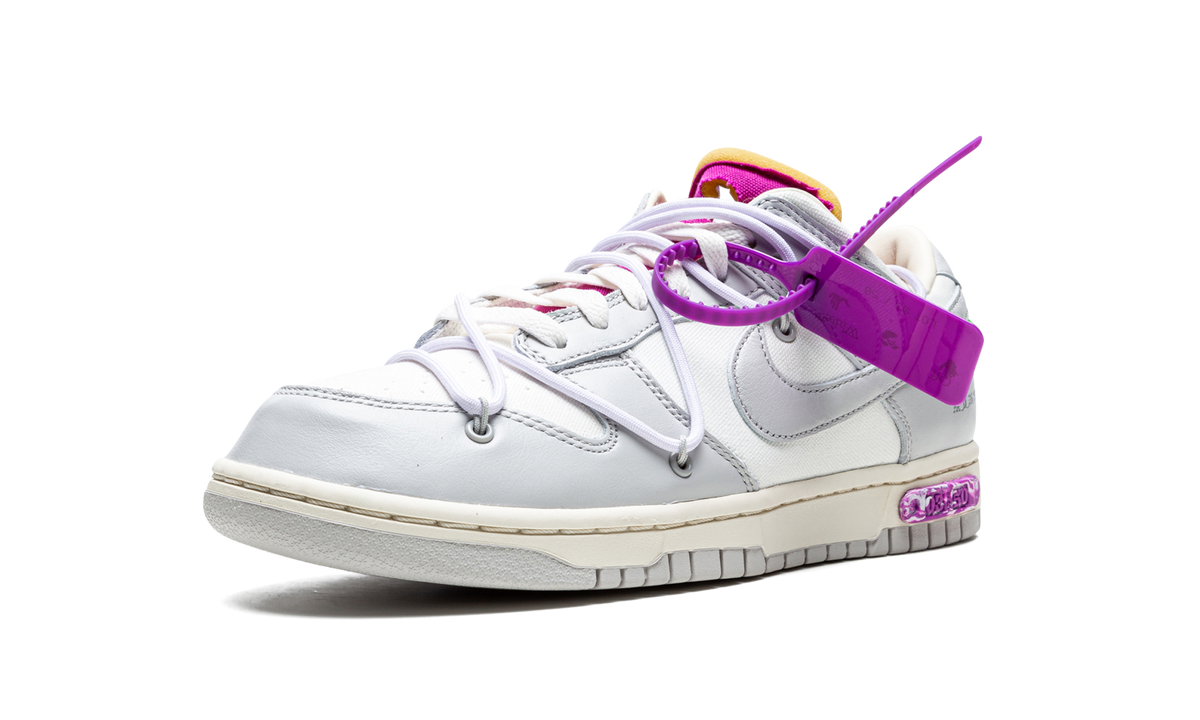 Overkicks - Nike Dunk Low Off-White Lot 3 (DM1602-118) - detalle lateral