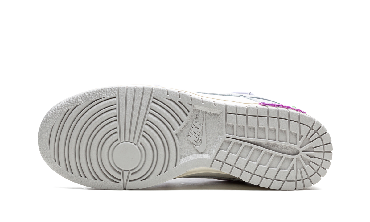 Overkicks - Nike Dunk Low Off-White Lot 3 (DM1602-118) - detalle suela