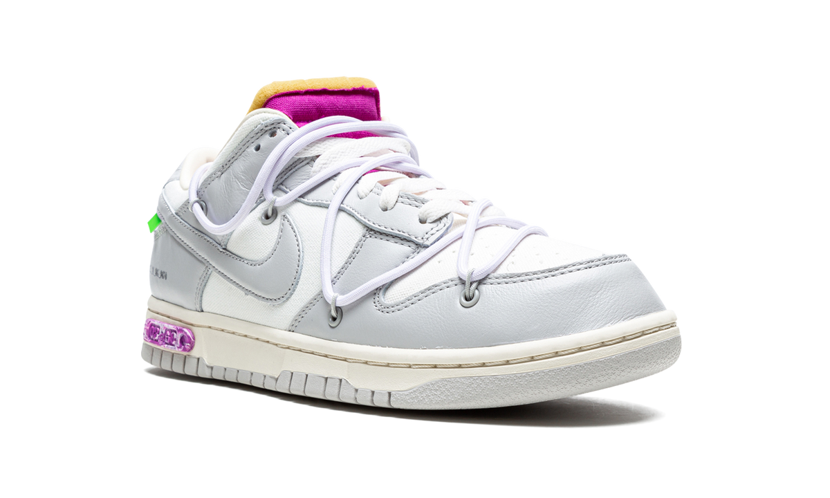 Overkicks - Nike Dunk Low Off-White Lot 3 (DM1602-118) - detalle etiqueta