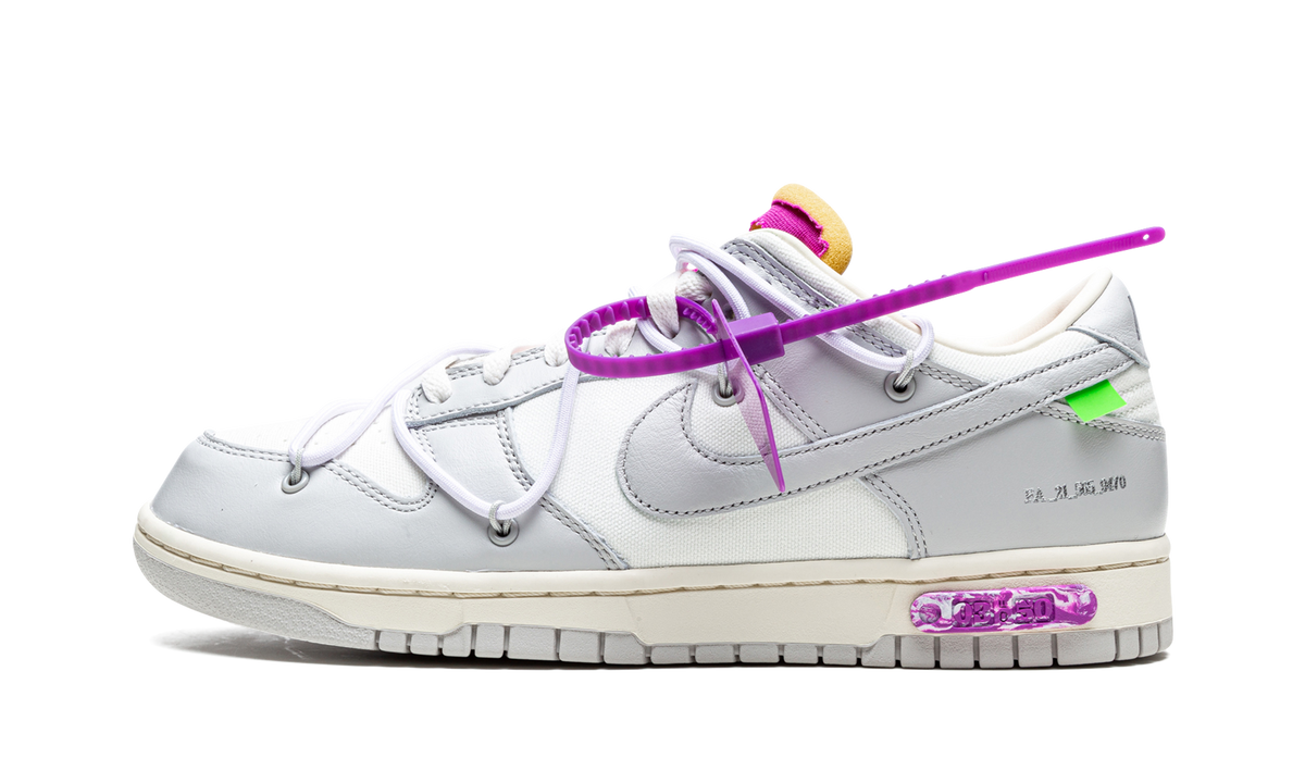 Overkicks - Nike Dunk Low Off-White Lot 3 (DM1602-118) - detalle talón