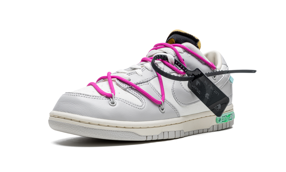 Overkicks - Nike Dunk Low Off-White Lot 30 (DM1602-122) - detalle lateral