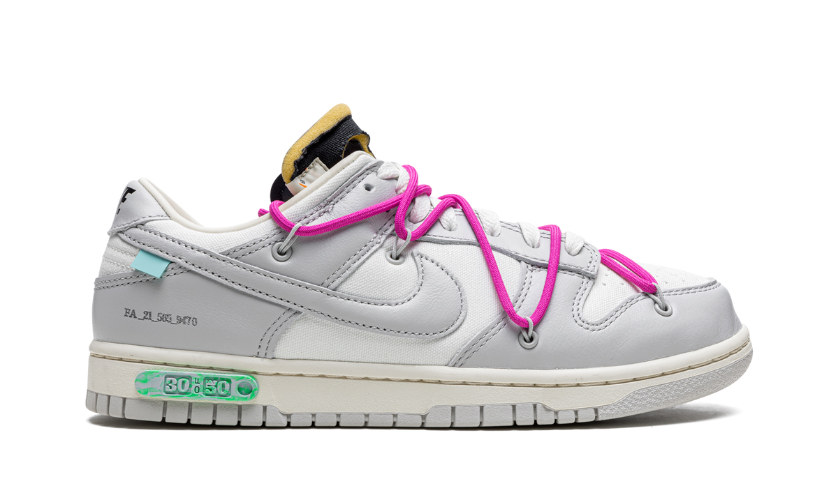 Overkicks - Nike Dunk Low Off-White Lot 30 (DM1602-122) - vista superior