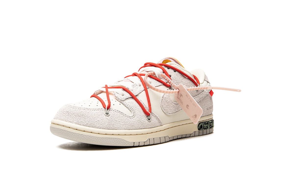 Overkicks - Nike Dunk Low Off-White Lot 33 (DJ0950-118) - detalle suela