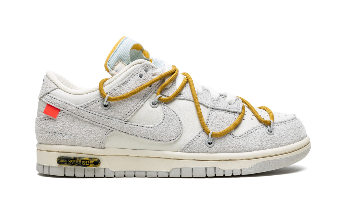 Overkicks - Nike Dunk Low Off-White Lot 37 (DJ0950-105) - detalle lateral interior