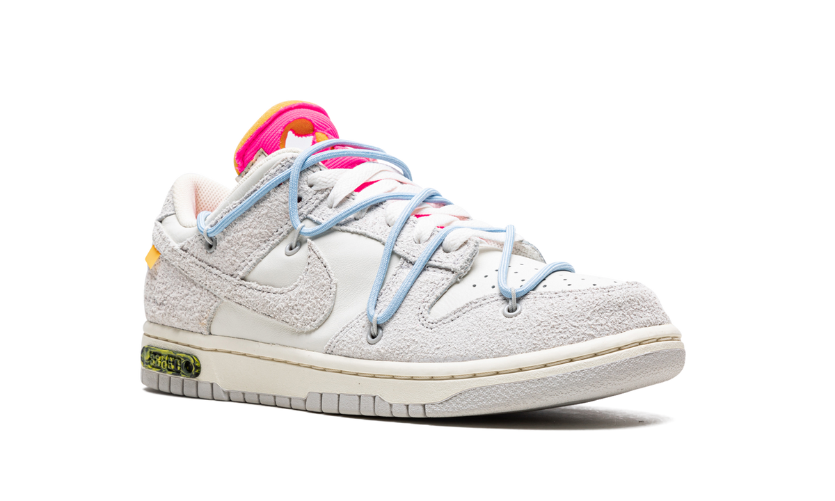 Overkicks - Nike Dunk Low Off-White Lot 38 (DJ0950-113) - detalle lateral interior