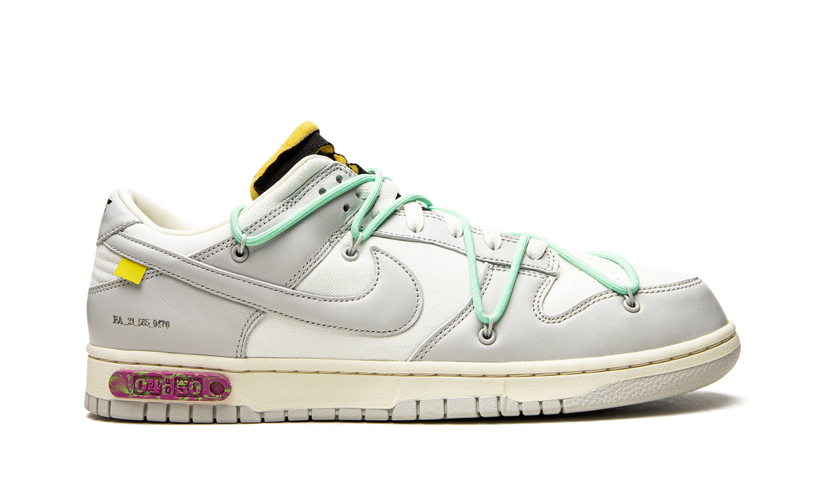 Overkicks - Nike Dunk Low Off-White Lot 4 (DM1602-114) - detalle talón