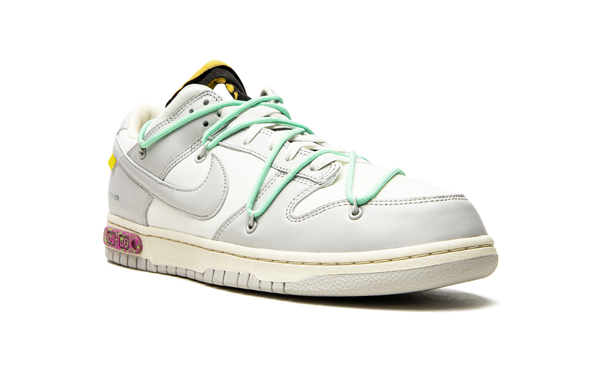 Overkicks - Nike Dunk Low Off-White Lot 4 (DM1602-114) - detalle lateral interior