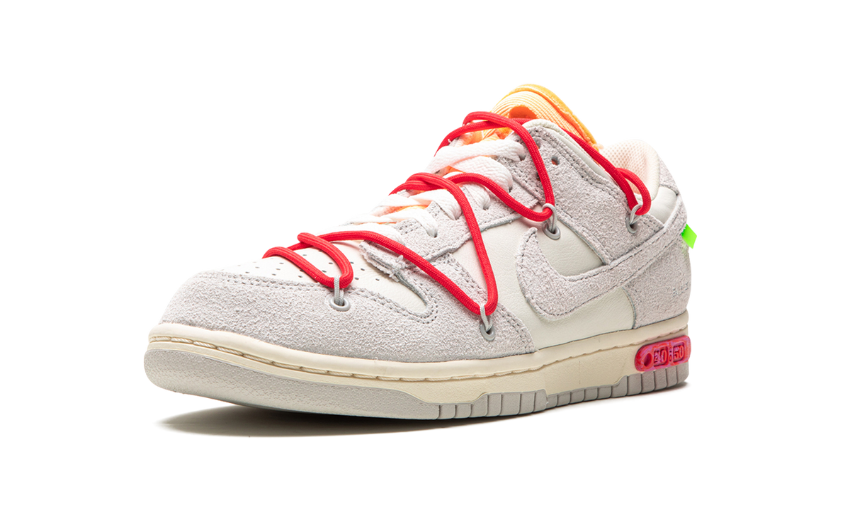 Overkicks - Nike Dunk Low Off-White Lot 40 (DJ0950-103) - detalle suela