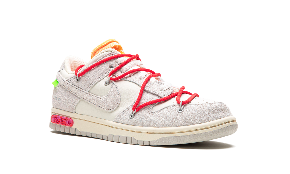 Overkicks - Nike Dunk Low Off-White Lot 40 (DJ0950-103) - detalle lateral interior