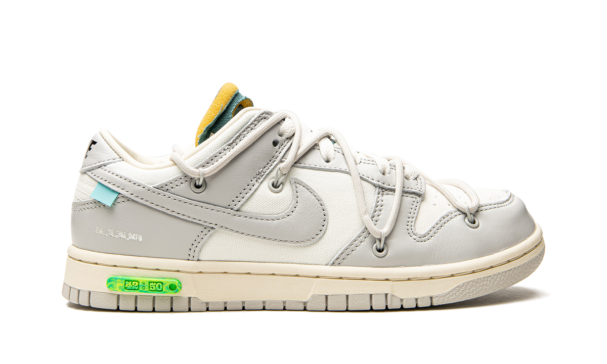 Overkicks - Nike Dunk Low Off-White Lot 42 (DM1602-117) - vista superior