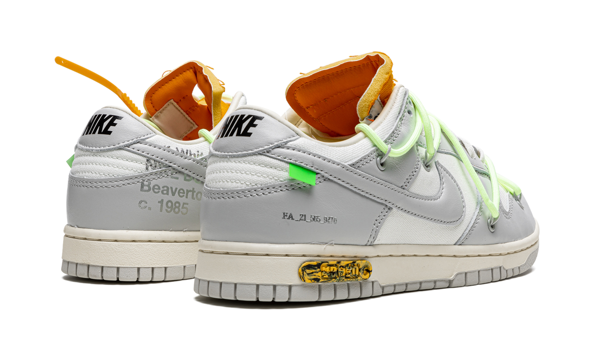 Overkicks - Nike Dunk Low Off-White Lot 43 (DM1602-128) - par completo