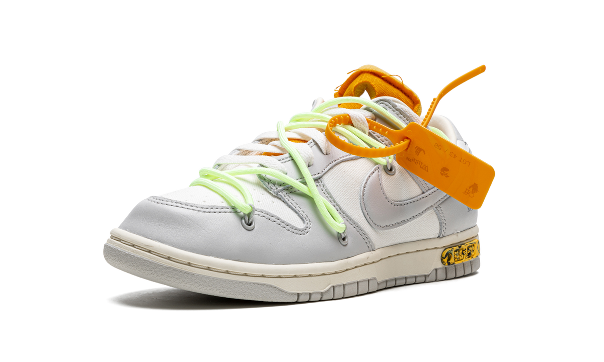 Overkicks - Nike Dunk Low Off-White Lot 43 (DM1602-128) - detalle lateral