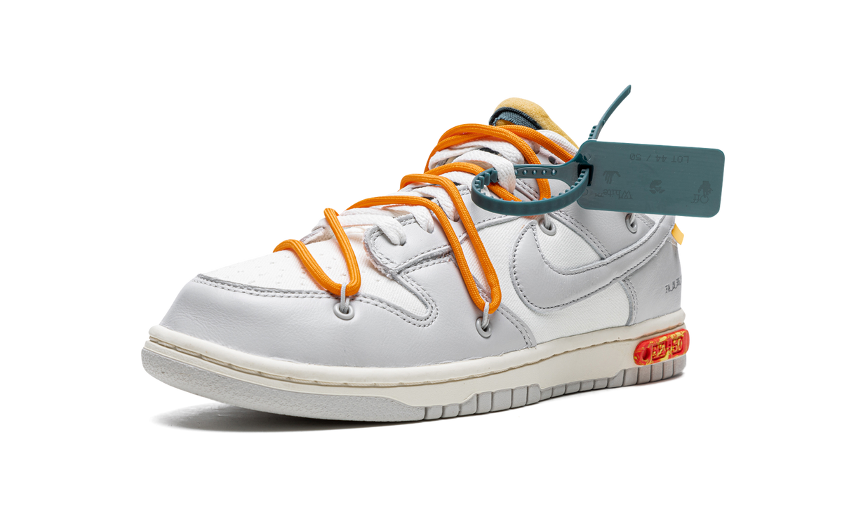 Overkicks - Nike Dunk Low Off-White Lot 44 (DM1602-104) - detalle lateral