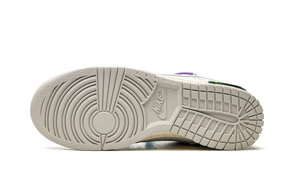 Overkicks - Nike Dunk Low Off-White Lot 47 (DM1602-125) - detalle suela