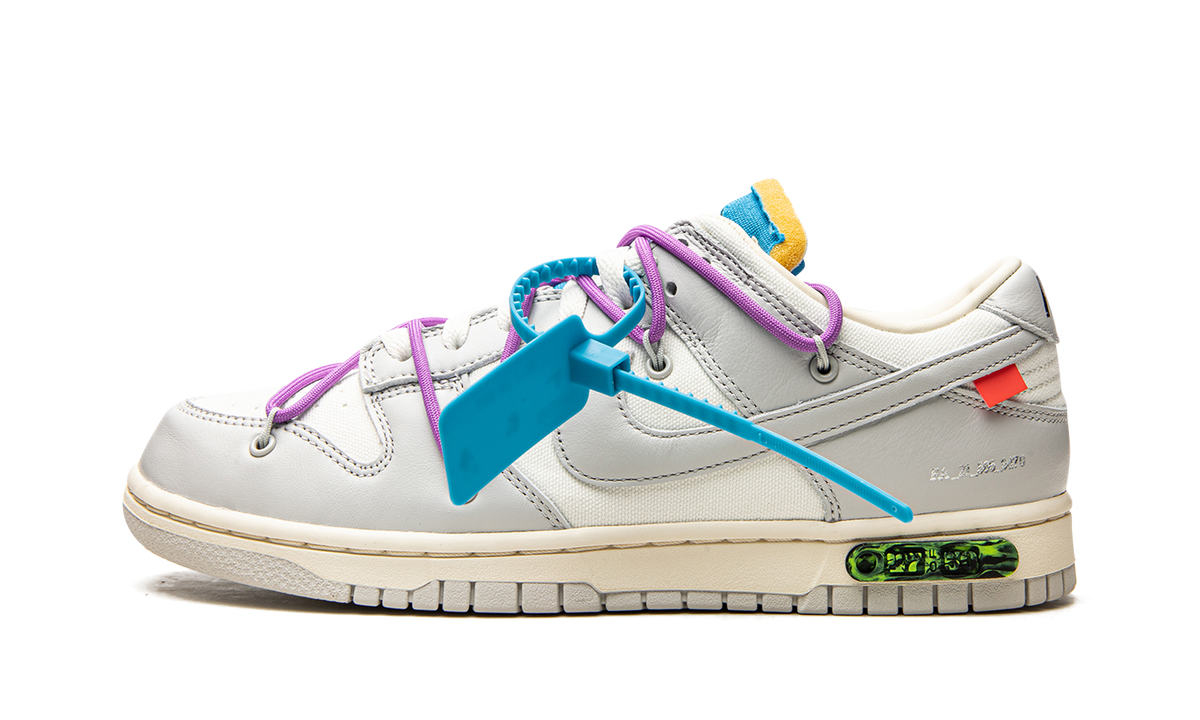 Overkicks - Nike Dunk Low Off-White Lot 47 (DM1602-125) - detalle talón