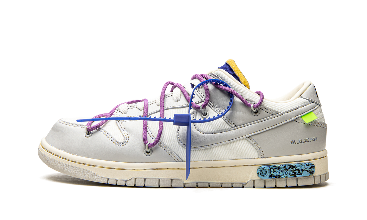 Overkicks - Nike Dunk Low Off-White Lot 48 (DM1602-107) - vista lateral