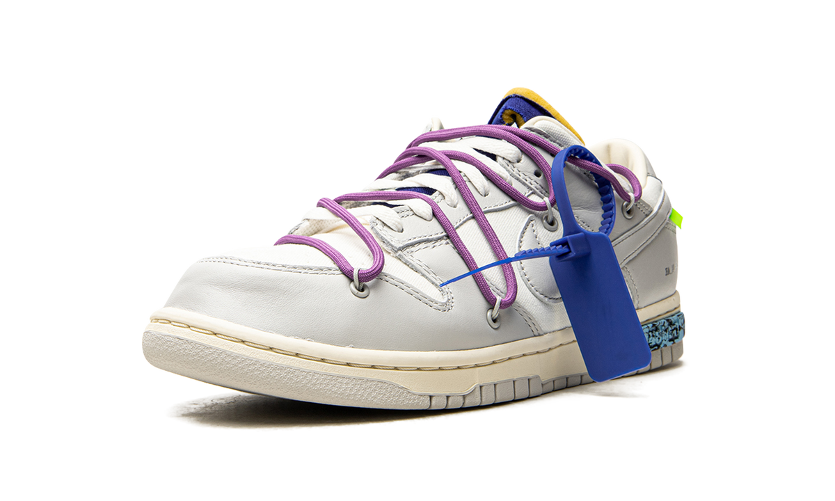 Overkicks - Nike Dunk Low Off-White Lot 48 (DM1602-107) - detalle suela