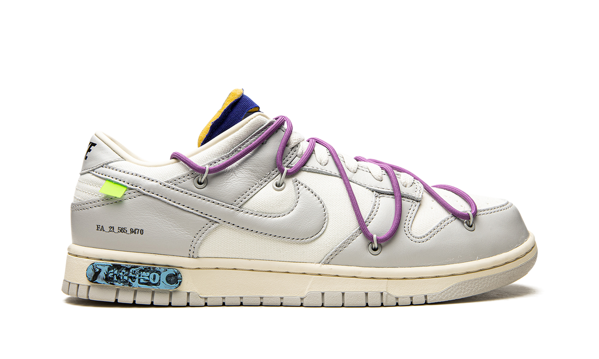 Overkicks - Nike Dunk Low Off-White Lot 48 (DM1602-107) - detalle talón