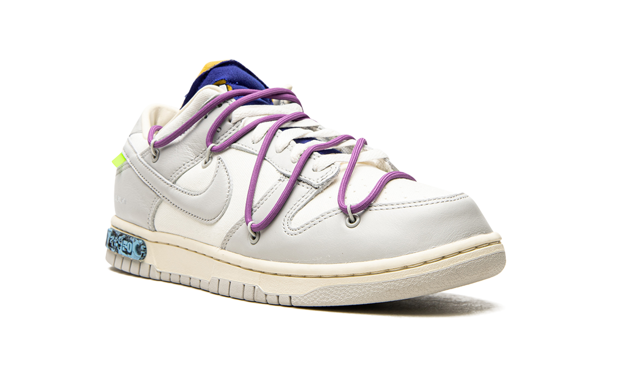 Overkicks - Nike Dunk Low Off-White Lot 48 (DM1602-107) - detalle lateral interior
