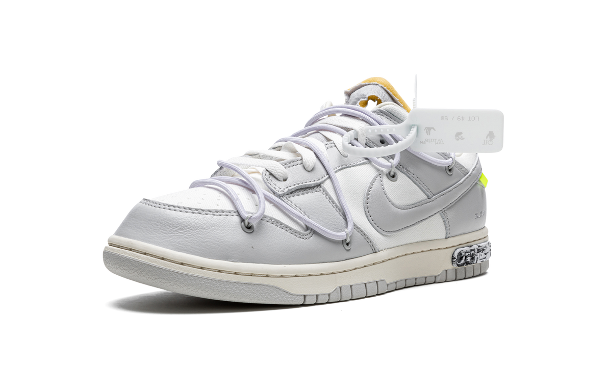 Overkicks - Nike Dunk Low Off-White Lot 49 (DM1602-123) - detalle lateral