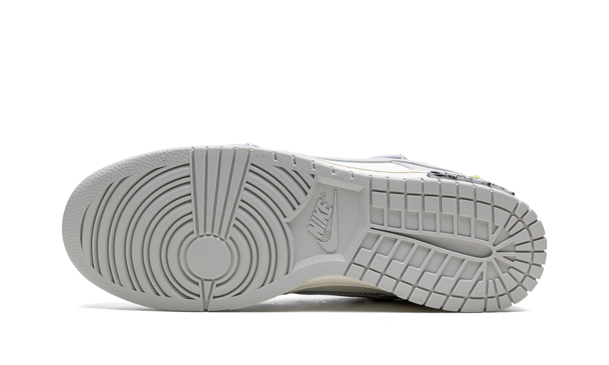 Overkicks - Nike Dunk Low Off-White Lot 49 (DM1602-123) - detalle suela