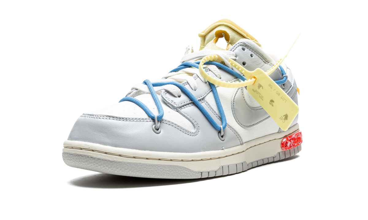 Overkicks - Nike Dunk Low Off-White Lot 5 (DM1602-113) - detalle suela
