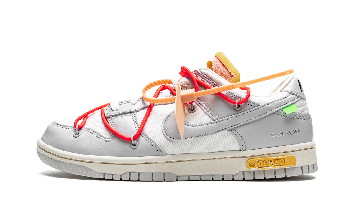Overkicks - Nike Dunk Low Off-White Lot 6 (DM1602-110) - vista lateral