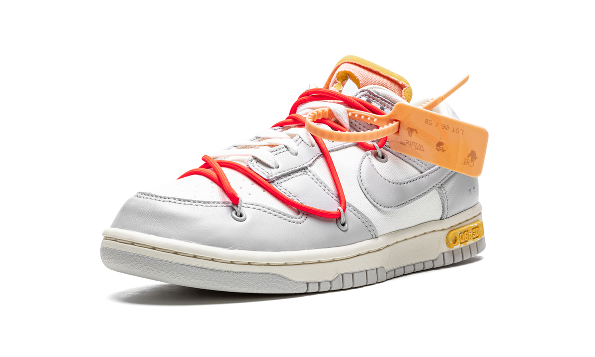 Overkicks - Nike Dunk Low Off-White Lot 6 (DM1602-110) - detalle lateral