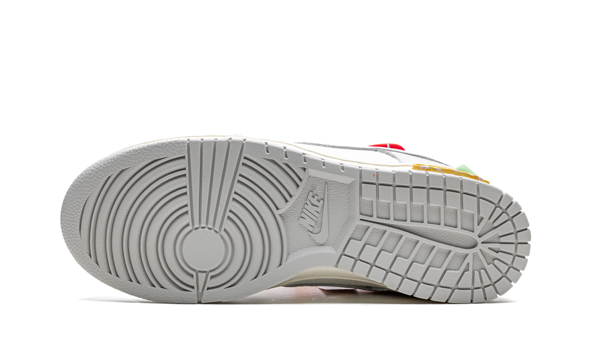 Overkicks - Nike Dunk Low Off-White Lot 6 (DM1602-110) - detalle suela