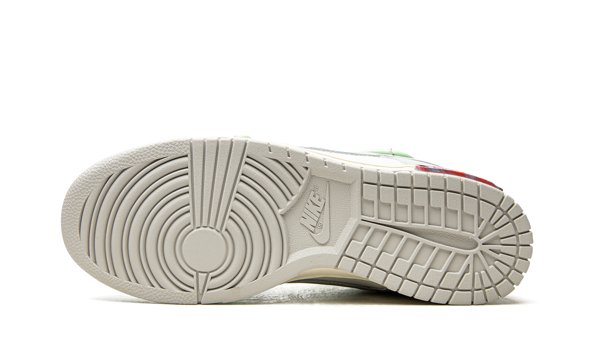 Overkicks - Nike Dunk Low Off-White Lot 7 (DM1602-108) - detalle suela