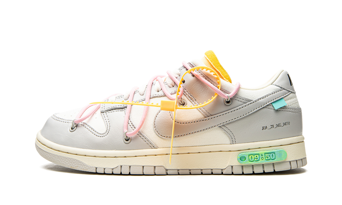 Overkicks - Nike Dunk Low Off-White Lot 9 (DM1602-109) - detalle talón