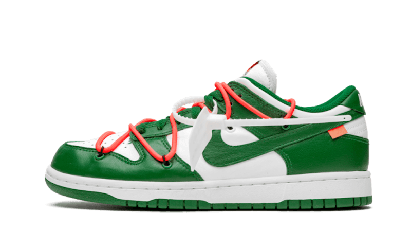 Overkicks - Nike Dunk Low Off-White Pine Green (CT0856-100) - vista lateral