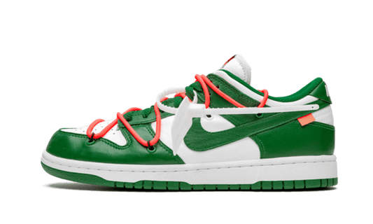Overkicks - Nike Dunk Low Off-White Pine Green (CT0856-100) - vista lateral