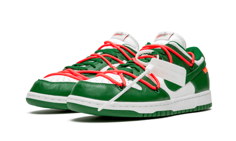 Overkicks - Nike Dunk Low Off-White Pine Green (CT0856-100) - vista trasera
