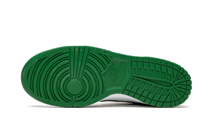 Overkicks - Nike Dunk Low Off-White Pine Green (CT0856-100) - detalle suela